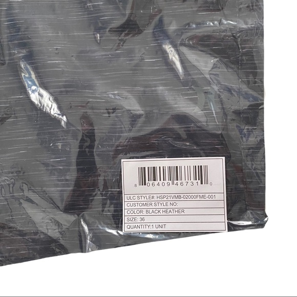 Hurley Heathered Black All Over Print Hybrid Walk Shorts Bermuda Shorts Men’s 36 - Picture 5 of 5